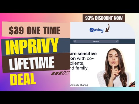 💫🔶💫InPrivy Lifetime Deal | Stop Sending Passwords Through Email!  | $39 Lifetime Deal | 93% Now