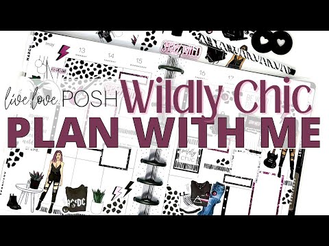 CLASSIC VERTICAL PLAN WITH ME | WILDLY CHIC LIVE LOVE POSH | HAPPY PLANNER SPREAD | MOJO JOJO PLANS