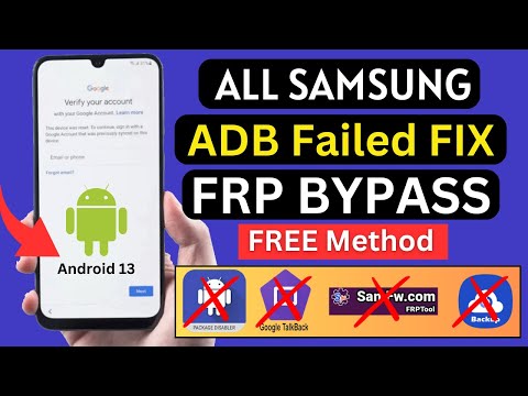 Samsung FRP Bypass ADB Enable Failed New Security 2023 | Android 13 FRP Unlock