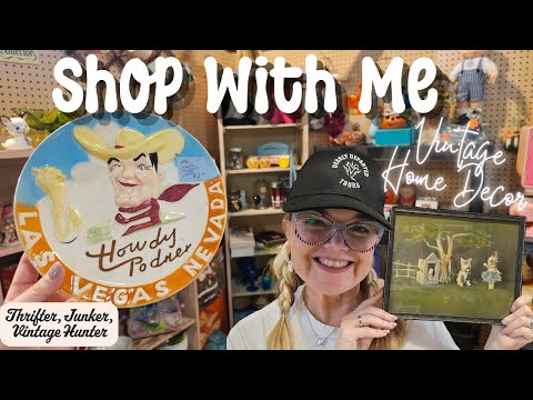 Shop With Me For Vintage Home Decor | Riverside Antiques Booth 16 Mystery Box!