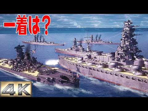 帝国海軍の戦艦の速力を検証したらヤバすぎた・・・【IJN battleship race】