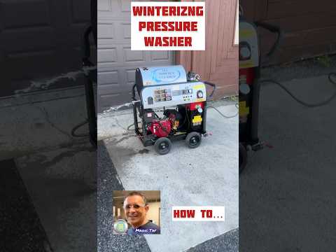 Short & to the point on how to winterize a pressure washing machine to keep it from freezing