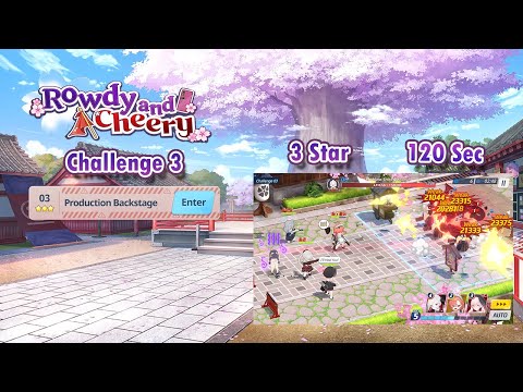 Blue Archive Global - Rowdy and Cheery Challenge 3 (3 Star & 120 Sec Clear)