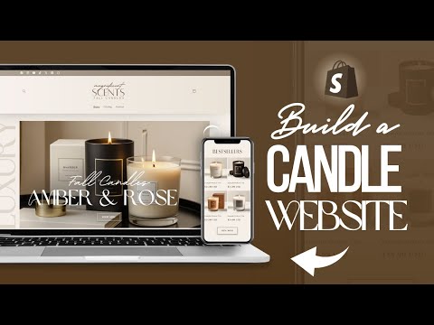 HOW TO CREATE A SHOPIFY Candle Store | Homepage tips & Product Page Design