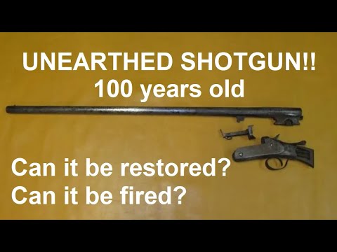 100 year old shotgun restore time lapse.