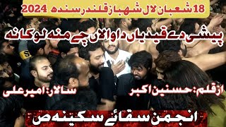 Anjumane Saqqa e Sakina|18 Shaban 2024 | Lal Shebaz Qalandar |Pachey De Qadiyan Wala Che