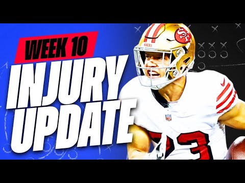 🔥MUST SEE Week 10 INJURY UPDATES 🔥- Fantasy Football Advice