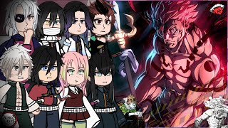 Hashira + Tanjiro react to Sukuna as new UpperMoon || Infinity Castle Arc