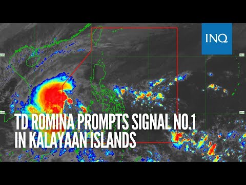 TD Romina prompts Signal No.1 in Kalayaan Islands