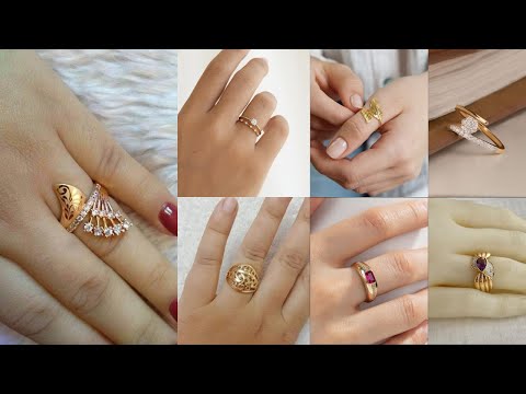 Simple Gold Ring Designs for Everyday Use//Latest Everyday Gold Ring Styles//Lightweight Gold Rings