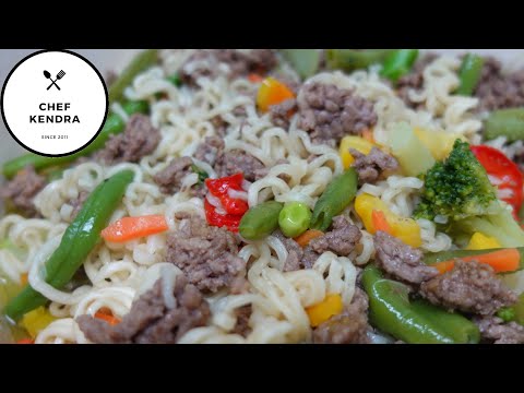 Ramen Veggie Beef Bowl!