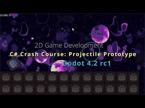 C# Godot 4.2 Beginner's Crash Course - Projectiles & Scoring GameDev Prototype