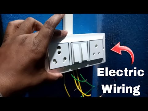 Electric wiring for home | Pvc casing patti light fitting | 8 Model switch bord wiring