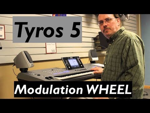 Yamaha Tyros 5 Pitch and Modulation Wheel Demo