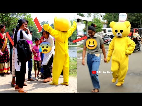 Ambari Mela At Teddy Bear 🐻 prank with public reaction |AM Action|