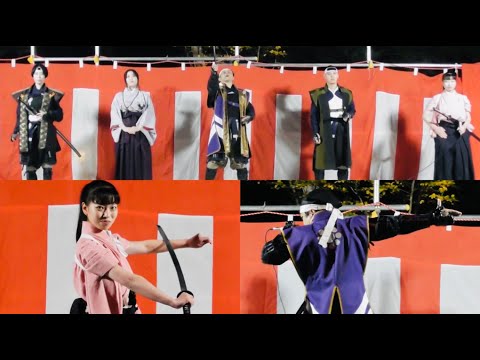 【小倉城武将隊】東大野八幡神社 秋例祭に出陣！巌流桜(演：若月陽菜朶)によるソロ剣舞披露！【23/11/2 撮影】／Samurai perform dance at shrine festival