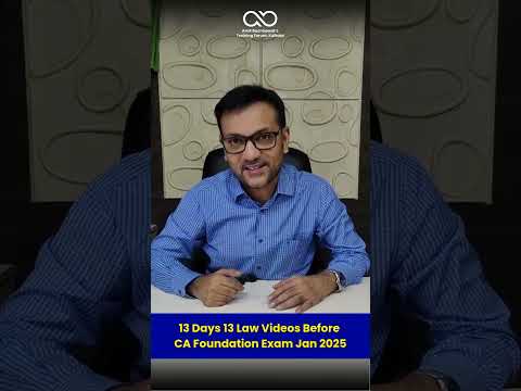 Video - 5 | 13 Days 13 Videos | CA Foundation | CA Amit Bachhawat | Amit Bachhawat Training Forum