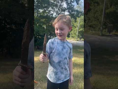 5 Year Old Discovers Old Rusty Knife in Yard - Civil War Era? - West Virginia