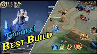 HOK BEST BUILD FOR LADY SUN THIS BUILD IS GODLIKE!