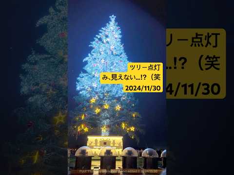 ツリー点灯🌲までは良かった…ﾊﾅﾋﾞﾐｴﾅｲ😂【40秒】2024/11/30 #Shorts #はこだてクリスマスファンタジー #クリスマスファンタジー #函館 #ツリー点灯式