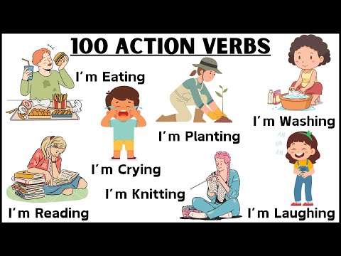 100 Action Verbs in English with Sentences | Action Verbs for Beginners | Daily Sentences | Verbs