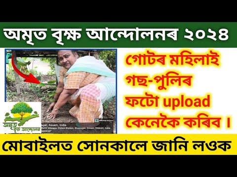 গোটৰ মহিলাই গছ-পুলিৰফটো upload কেনেকৈ কৰিব  //How to upload Amrit Brikshya Andolan Photo