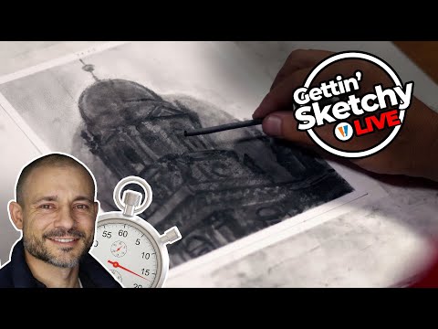 Drawing Architecture with Charcoal - Gettin' Sketchy