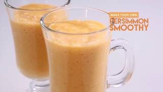 How To Make  Persimmon Smoothy - by himmel Cobi blender