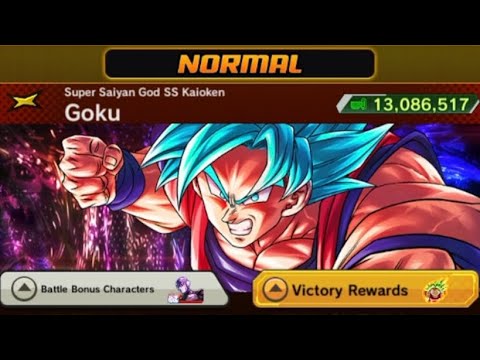 [DRAGON BALL LEGENDS] FULL POWER BATTLE (NORMAL) VS SUPER SAIYAN GOD SS KAIOKEN GOKU (FULL GAMEPLAY)