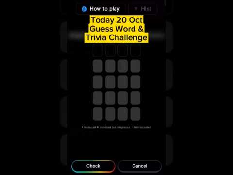 Today 20 Oct Blove DApp Guess Word Trivia Challenge