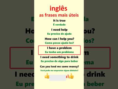 Inglês. Aprenda frases mais úteis em inglês para principiantes!