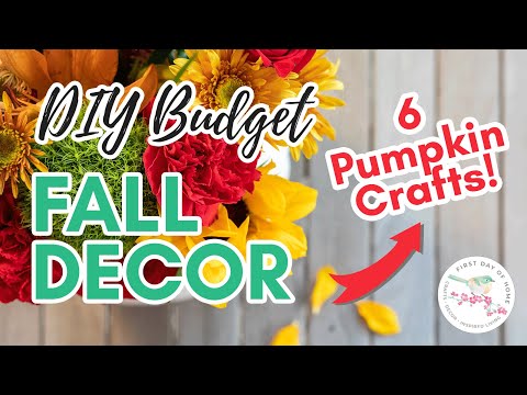 DIY Fall Decor | Pumpkin Centerpiece & Decoupage Pumpkins 🎃