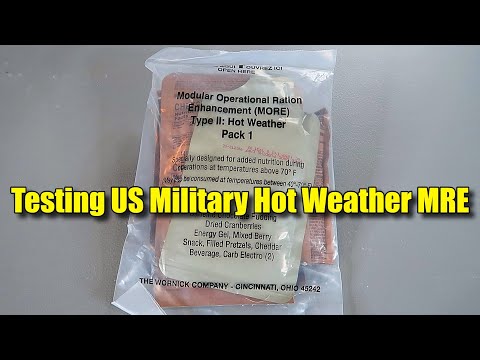 Testing US Military Hot Weather MRE (Meal Ready to Eat) Modular Operational Ration