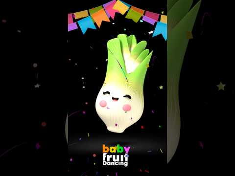 Dancing Leek by Baby Fruit Dancing - Sensory Video #babysensory