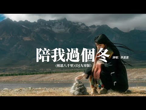 李嘉嘉 - 陪我過個冬(相思八千里) (DJ九零版)『秋去冬來 月如風，能否陪我過個冬，緣起在人群中 看你緣散看你在人群，中愛無影 去無蹤，竹籃打水一場空。』【動態歌詞MV】