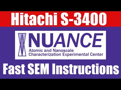 HITACHI S-3400 SEM Instructional Video (The Really Fast Version)