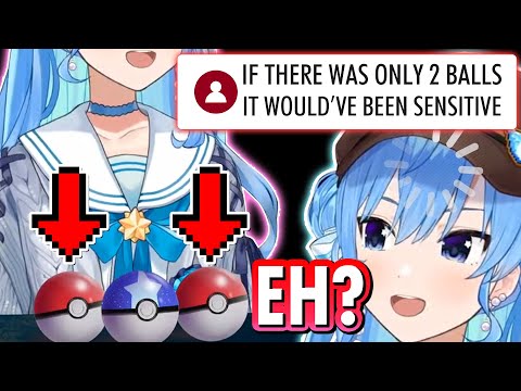 Suisei Doesn't Notice that the Pokéballs in Front of Her Could've been Lewd 【Hololive】