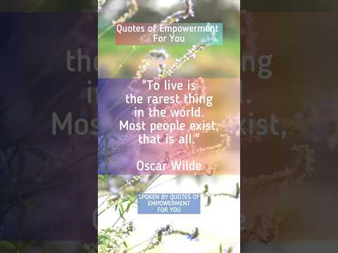 Be Inspired by Oscar Wilde! - Quote 20/100 Famous Quotes Challenge #Shorts #Quotes #ForYou