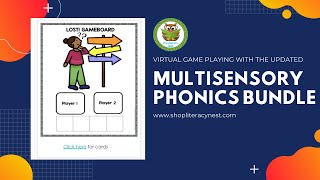 How to Play Multisensory Phonics Games Virtually | Emily Gibbons | The Literacy Nest