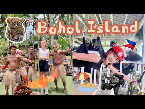 VLOG🇵🇭A Day Full in Bohol! Ziplining, ATV Rides, Floating Restaurant, Tarsiers, Chocolate Hills