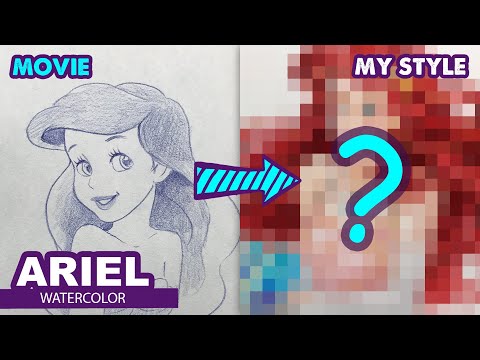 Drawing Princess Ariel - The Little Mermaid | | Semi Realistic | Huta Chan