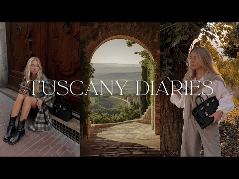 Tuscany In The Fall 🍂🍷  Stunning Views, Amazing Food & Outfits | San Gimignano, Castellina & Panzano