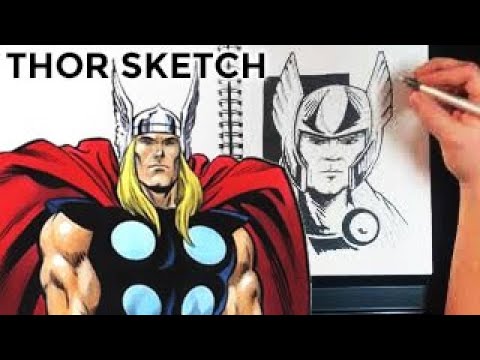 Thor Speed Drawing for Inktober