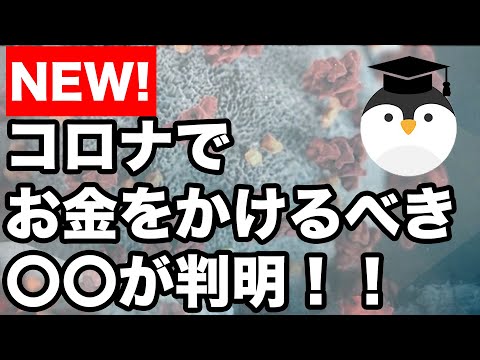 コロナでお金をかけるべき〇〇が判明！！