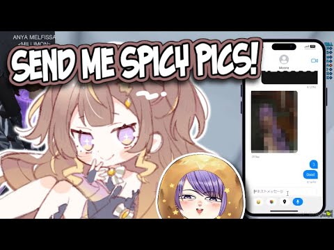 Anya extorts spicy pics from Moona.  [Hololive ID]