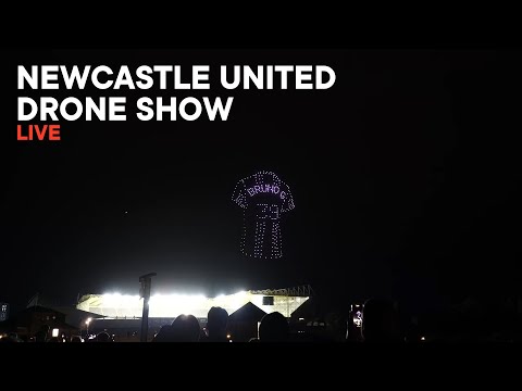 Newcastle United Drone Show Live