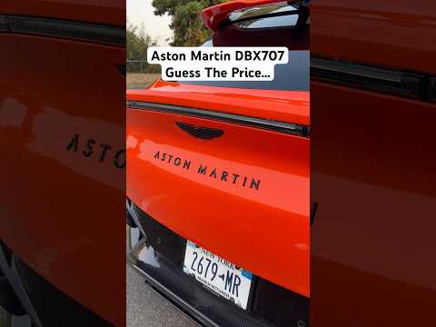 Aston Martin DBX707 - Guess The Price