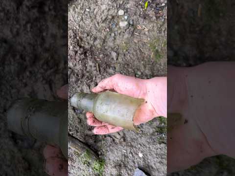 100+ Year old Rare Bottle that I found broken on the river bank. #shorts