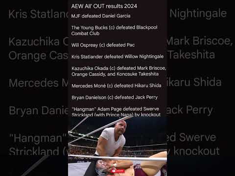 AEW All' OUT results 2024 #aewallout