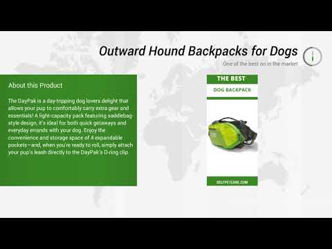 Outward Hound Backpacks for Dogs